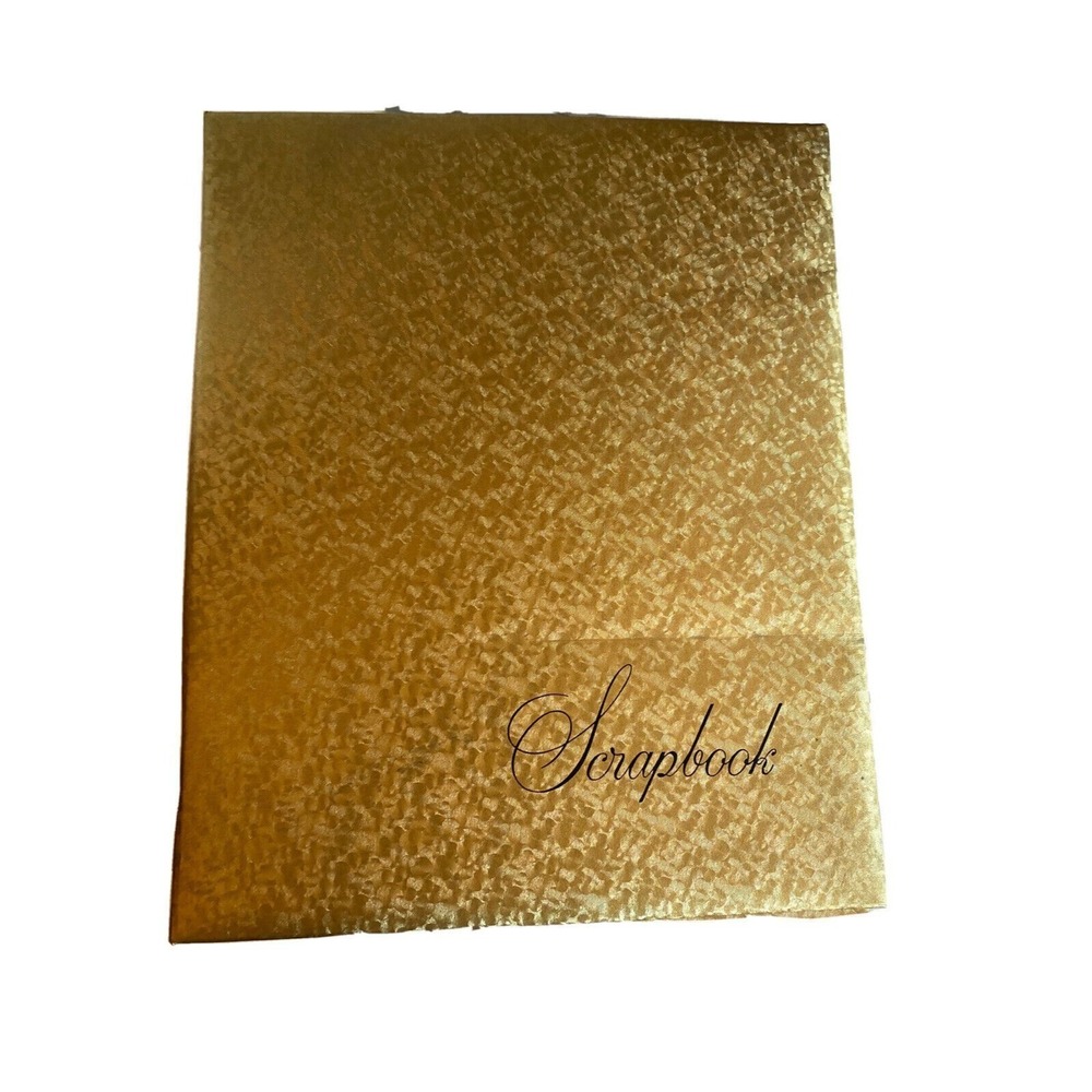 Decorel Scrapbook Gold Vintage Embossed Metallic Post‎ Bound Memory Book Retro